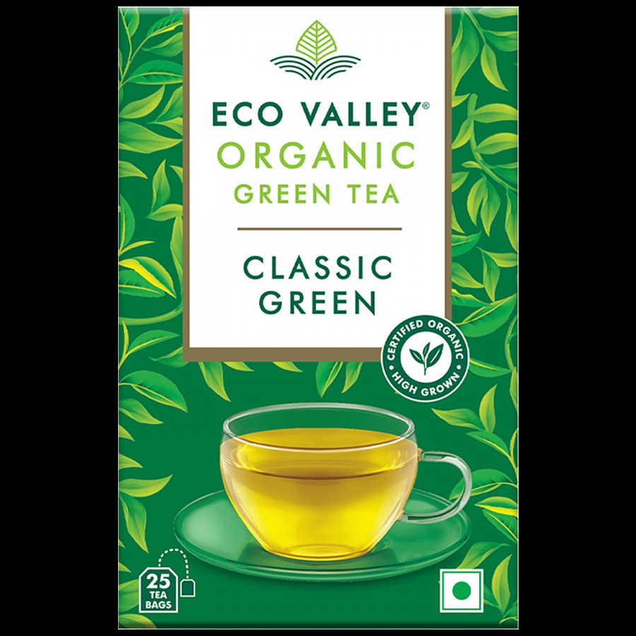 Eco Valley  Organic Green Tea Classic - Grown In Nilgiris