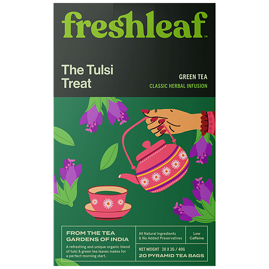 FRESHLEAF Tulsi Green Tea - Fresh