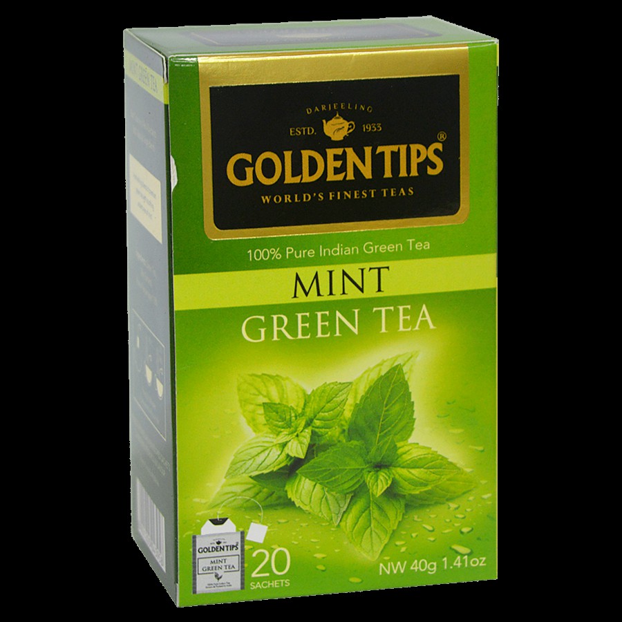 Golden Tips Mint Green Tea