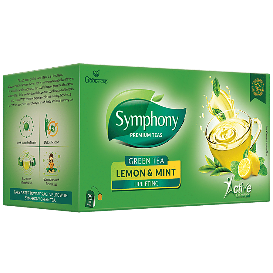 Goodricke Symphony Uplifting Premium Green Tea - Lemon & Mint