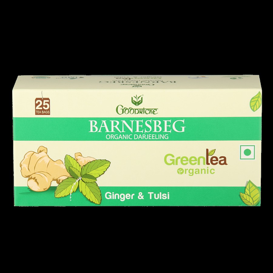 Goodricke Barnesbeg Organic Darjeeling Green Tea - Ginger & Tulsi