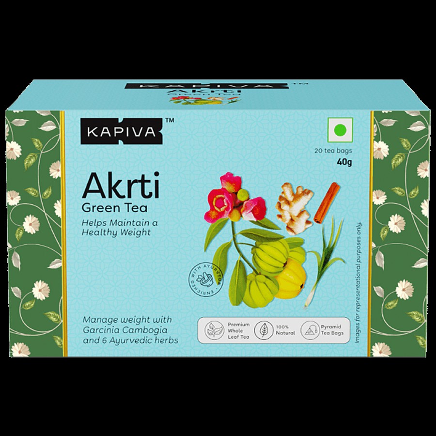 Kapiva Akrti Green Tea - Helps Maintain a Healthy Weight