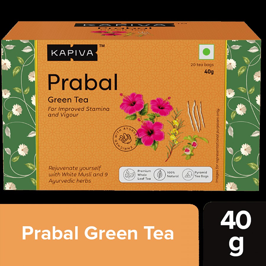 Kapiva Prabal Green Tea - Helps Improve Stamina and Vigour