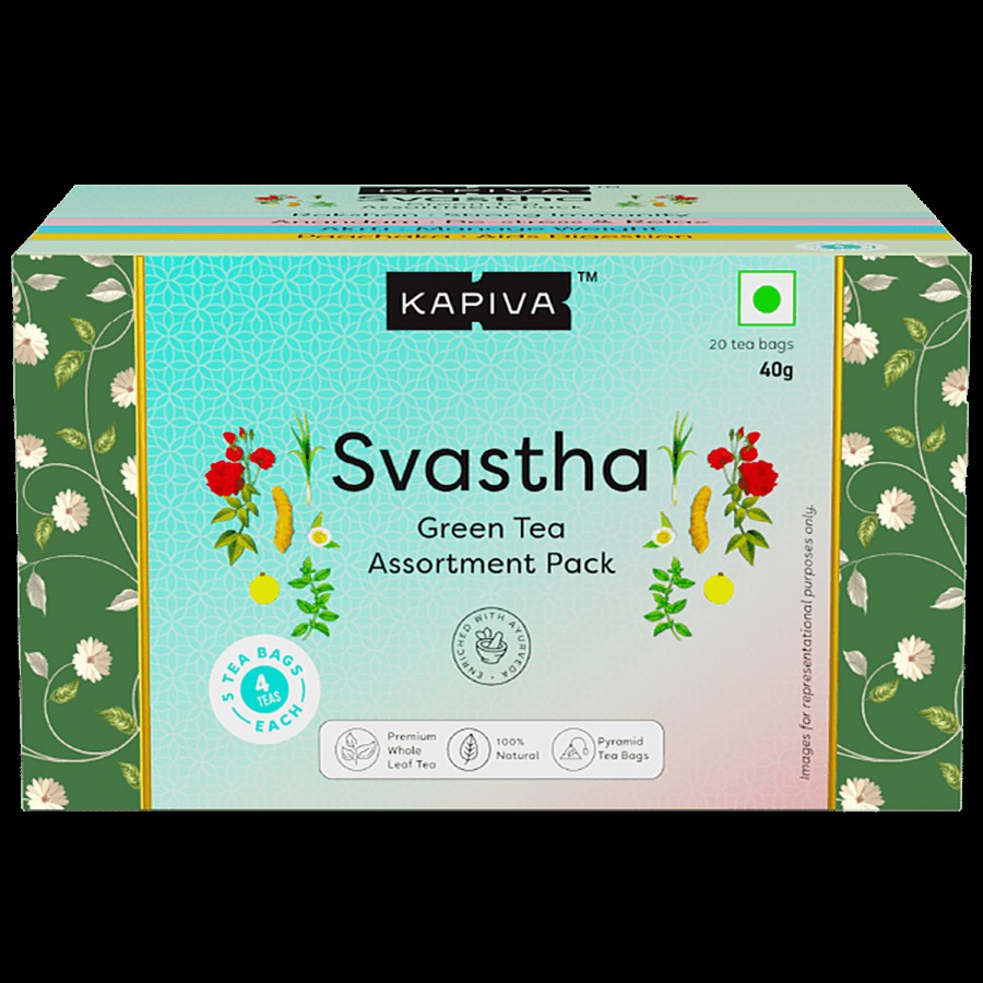 Kapiva Svastha Green Tea - Promotes Overall Well-Being