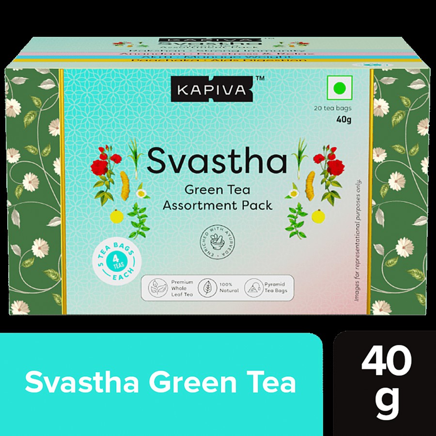 Kapiva Svastha Green Tea - Promotes Overall Well-Being