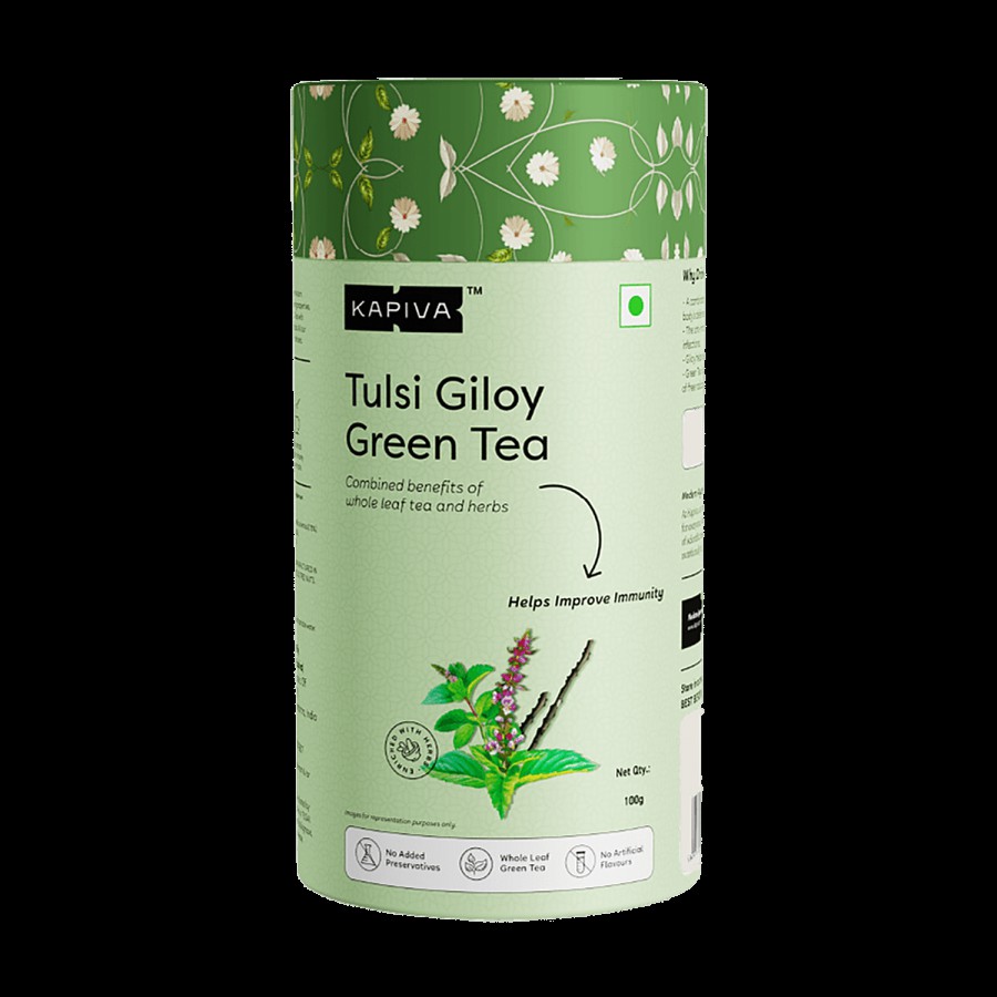 Kapiva Tulsi Giloy Green Tea - Improves Immunity