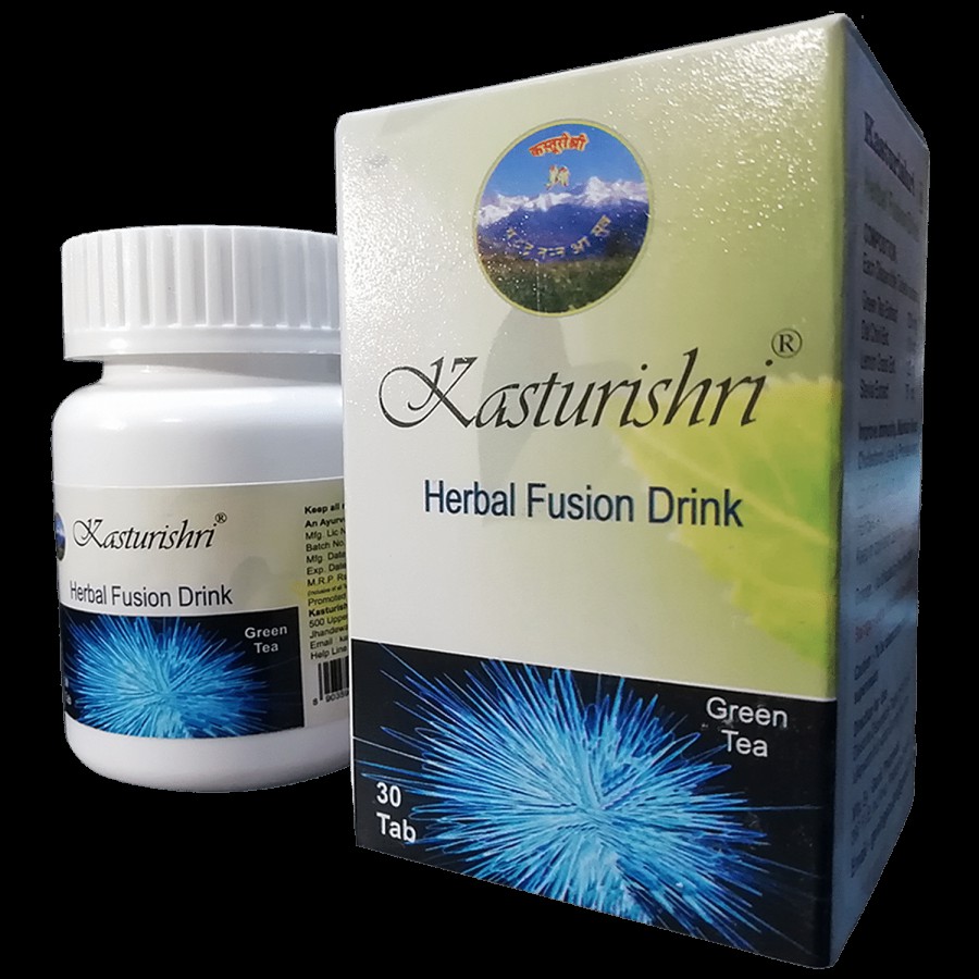 Kasturishri Herbal Fusion Drink Tablets - Green Tea