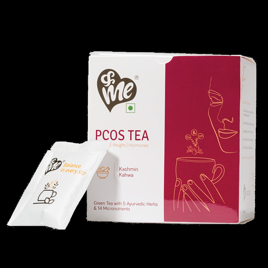 &Me PCOS Green Tea - Kashmiri Kahwa