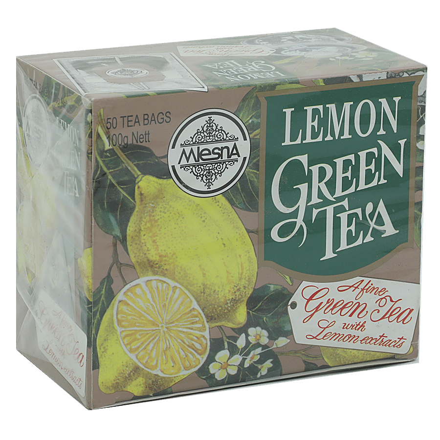 Mlesna Flavored Green Tea Bags - Lemon