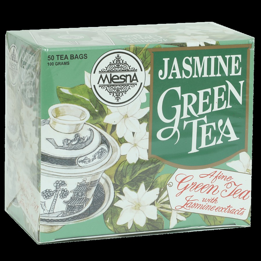 Mlesna Flavored Green Tea Bags - Jasmine