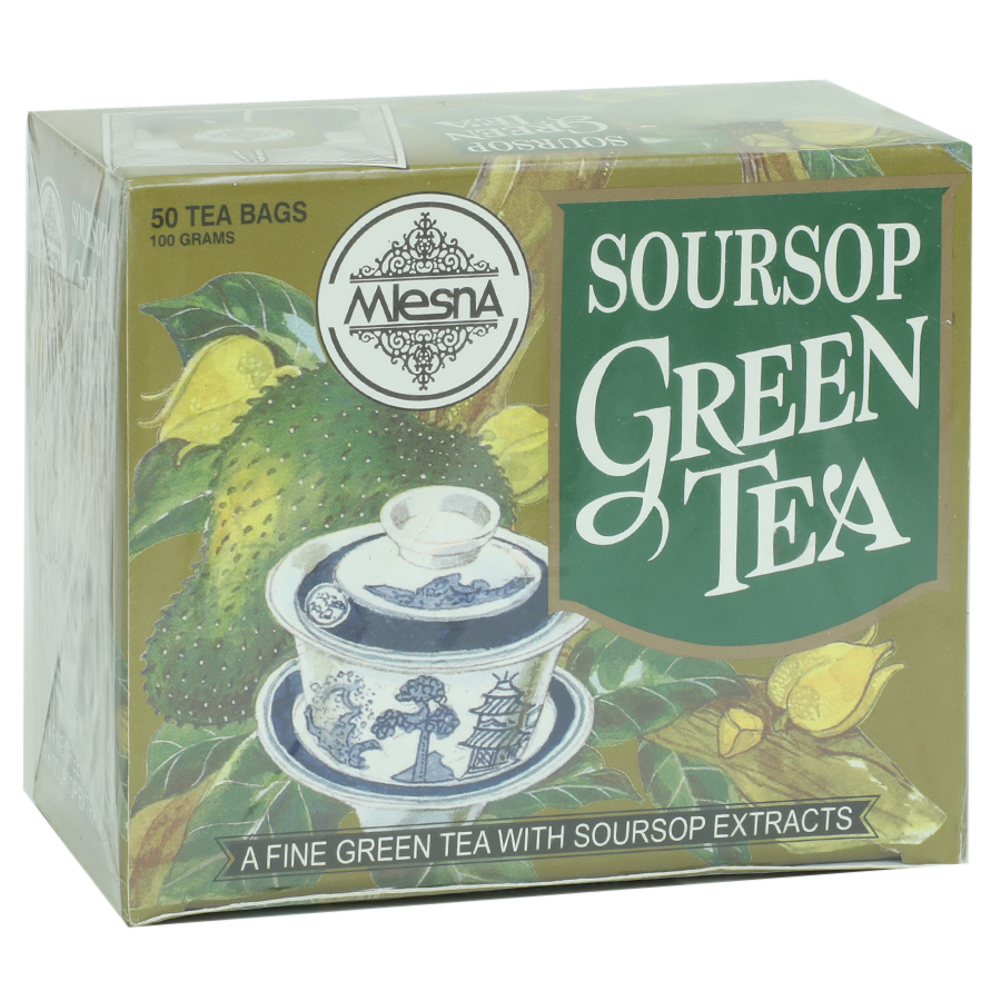 Mlesna Flavored Green Tea Bags - Sour Sop