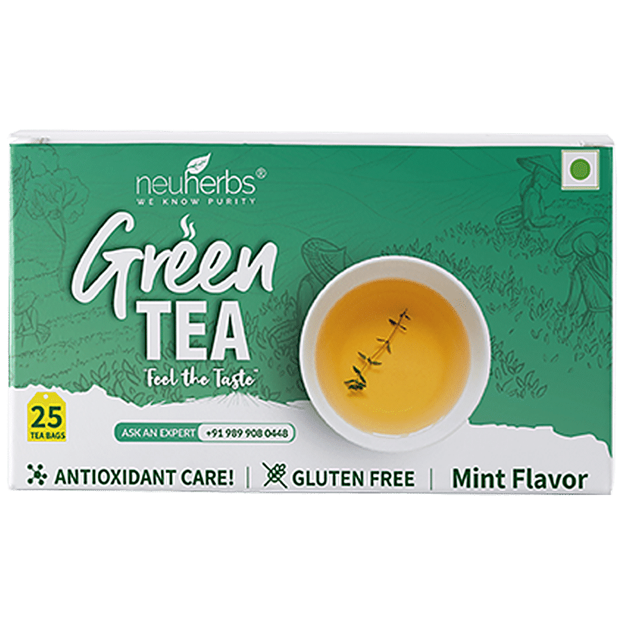 Neuherbs Pure & Natural Green Tea For Weight Management Mint Flavour