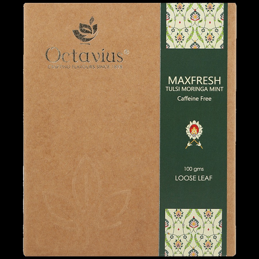 Octavius Maxfresh Loose Leaf Green Tea - Moringa