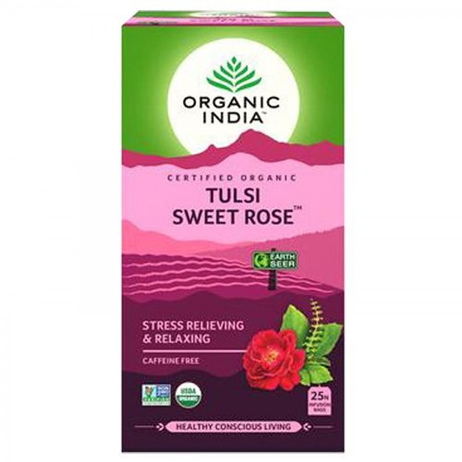 Organic India Infusion Tea - Tulsi Sweet Rose