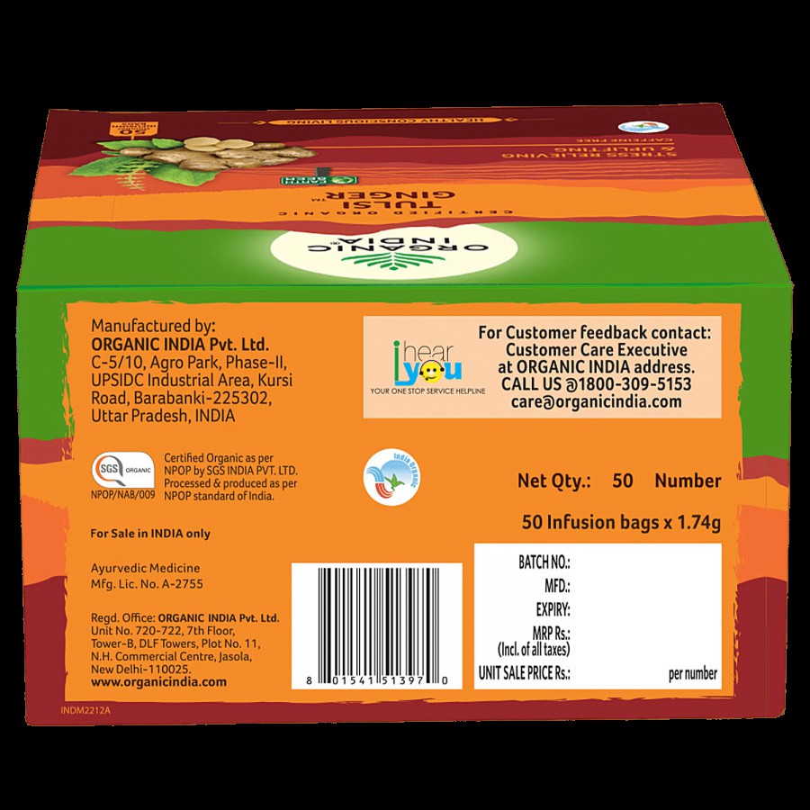 Organic India Tulsi Ginger Tea