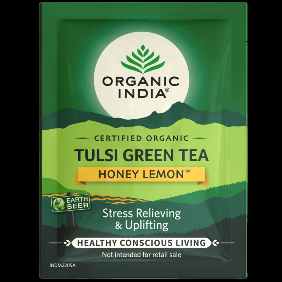 Organic India Tulsi Green Tea - Honey Lemon