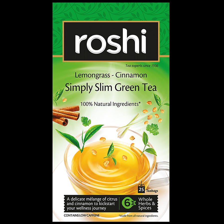 Roshi Green Tea - Simply Slim Lemongrass Cinnamon