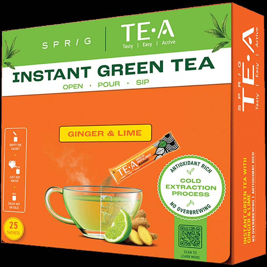 Sprig Tea TE.A Green Tea - Oriental Ginger With Lime