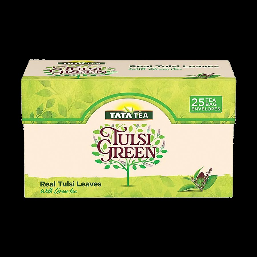 Tata Tea Real Tulsi Leaves With Green Tea