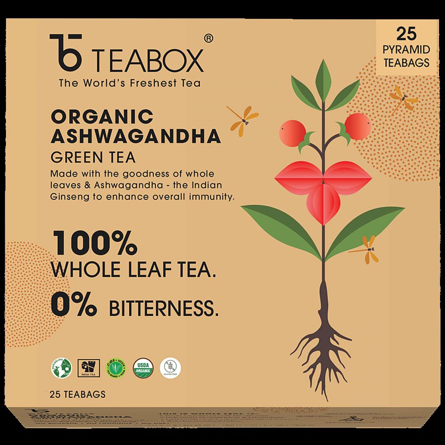 Teabox Ashwagandha Green Tea - Immunity Boosting