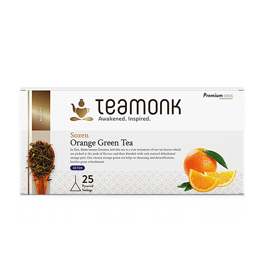 Teamonk Nilgiri Green Tea - Sozen Orange