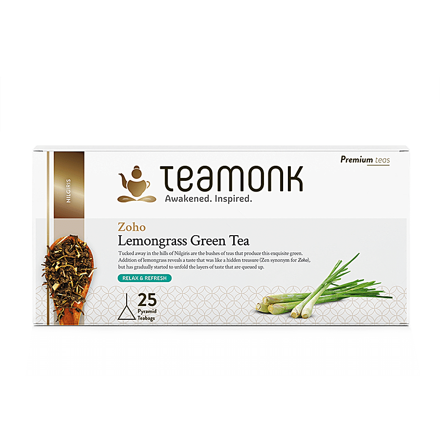 Teamonk Nilgiris Green Tea - Zoho Lemongrass