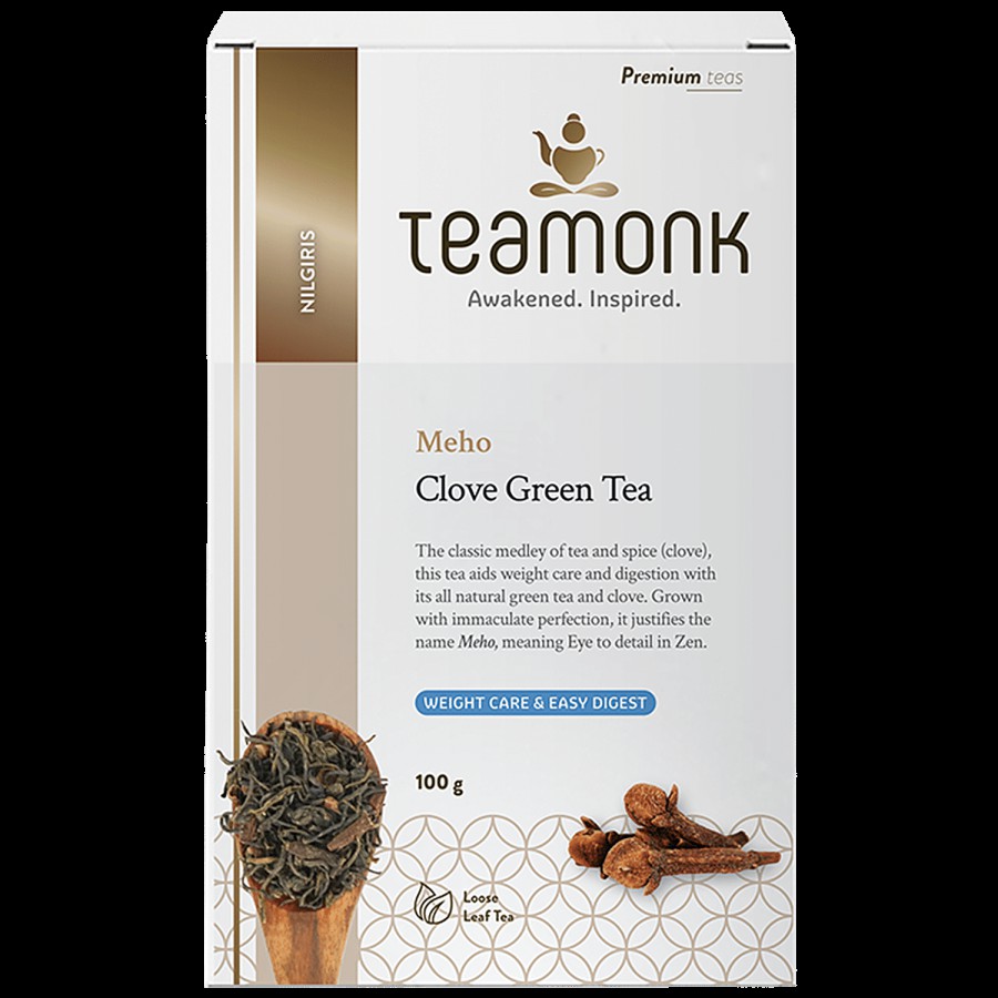 Teamonk Meho Clove Green Tea - Easy To Digest