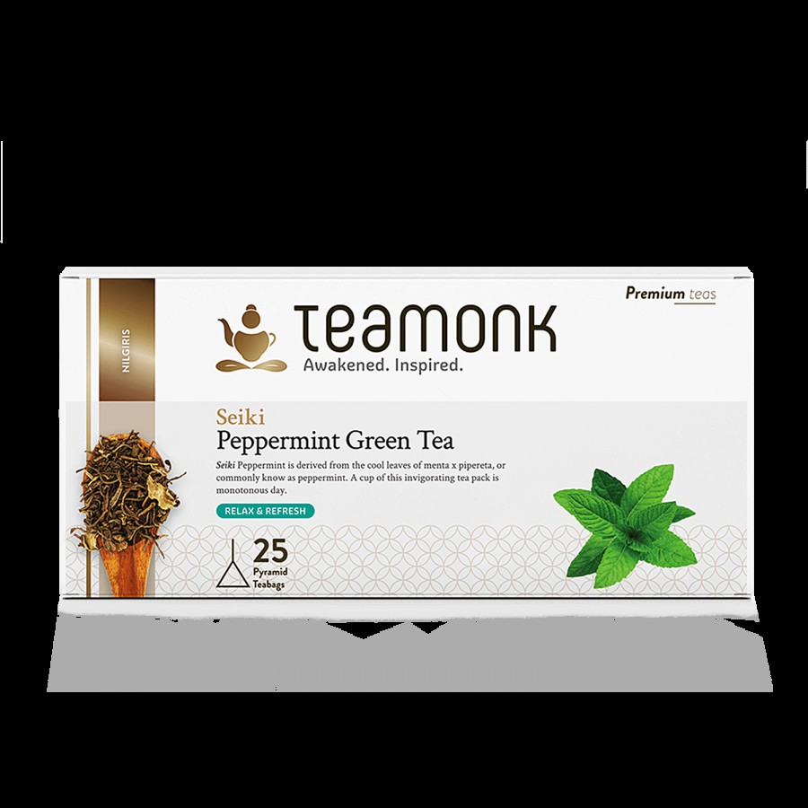 Teamonk Nilgiri Green Tea - Seiki Peppermint