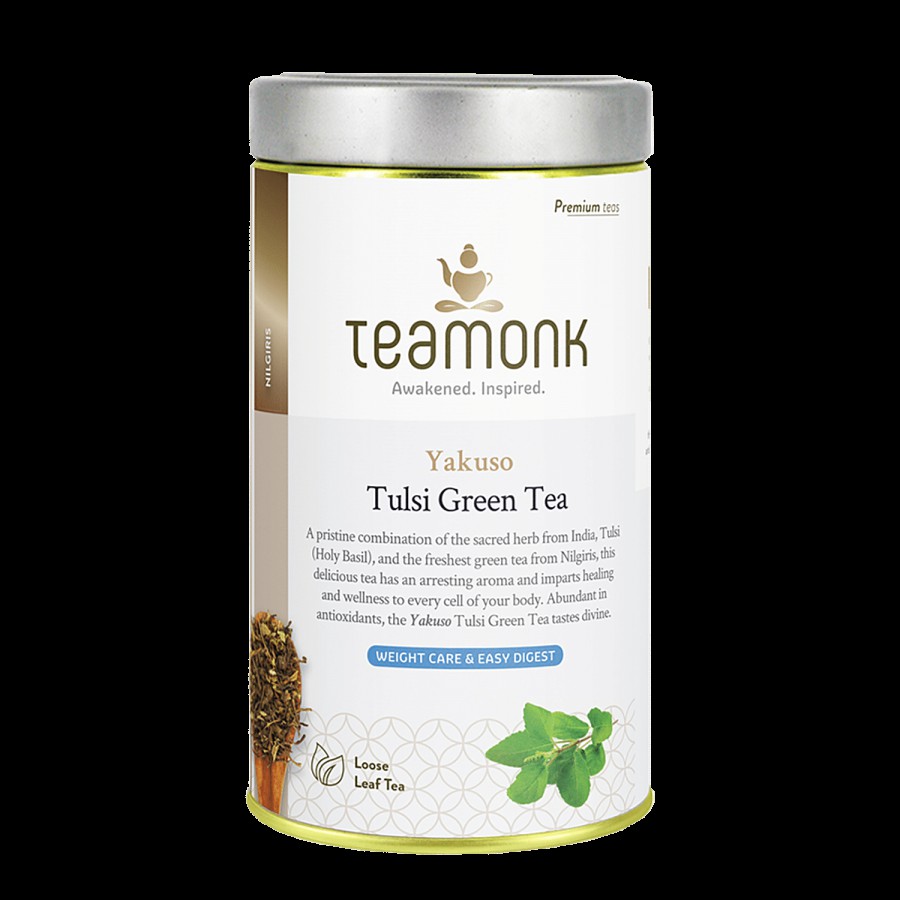 Teamonk Nilgiri Green Tea - Yakuso Tulsi