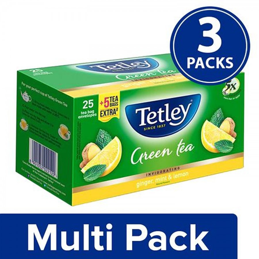 Tetley Green Tea - Ginger Mint Lemon