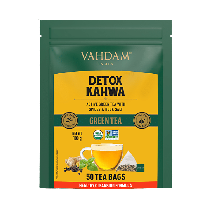 Vahdam  Detox Kahwa Green Tea - Rich In Antioxidants & Helps Boost Immunity