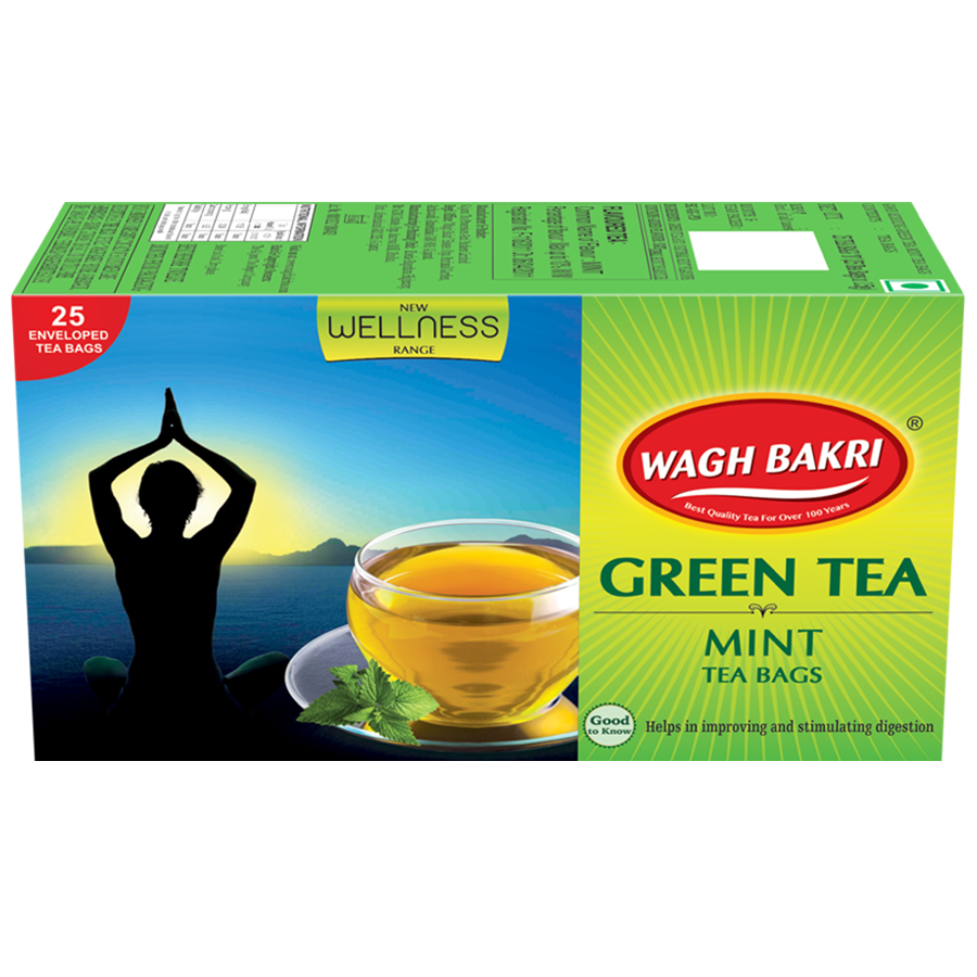 Wagh Bakri Green Tea - Mint