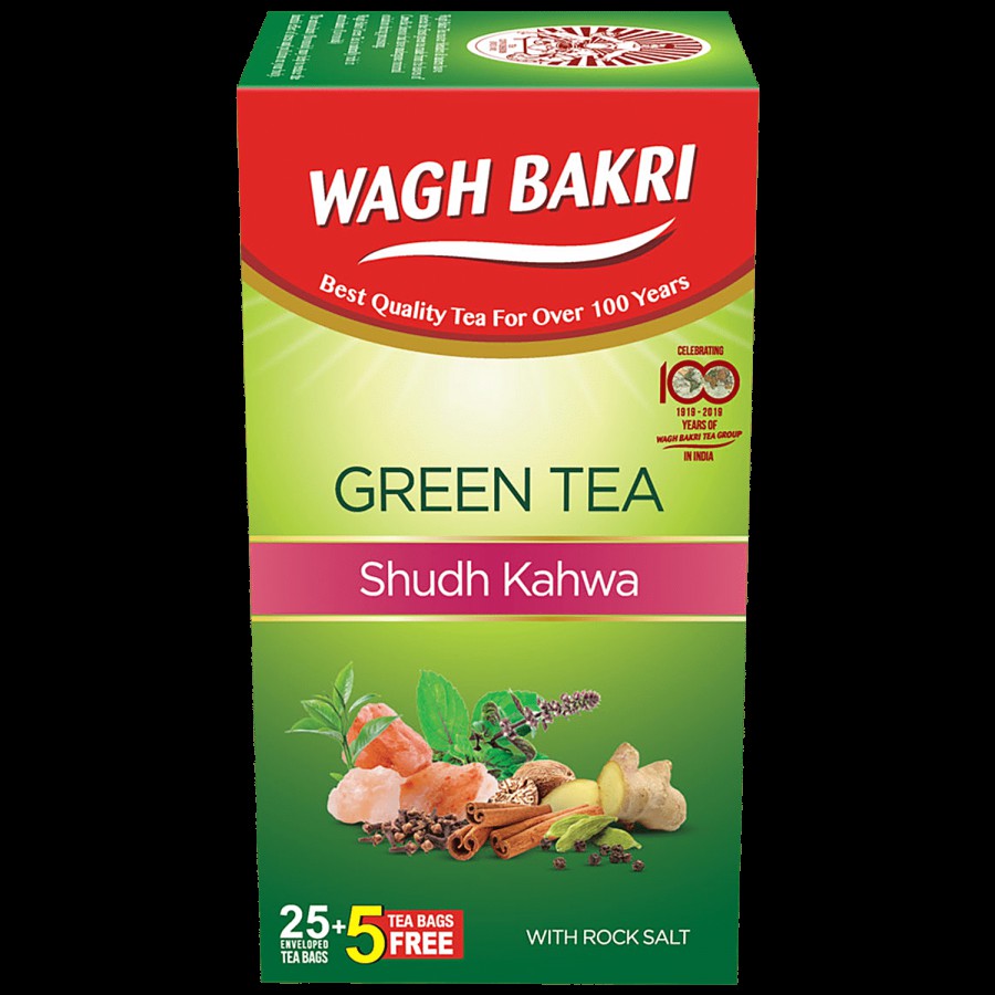 Wagh Bakri Green Tea - Shudh Kahwa