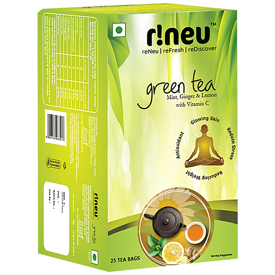 r!neu Green Tea - Mint Ginger & Lemon