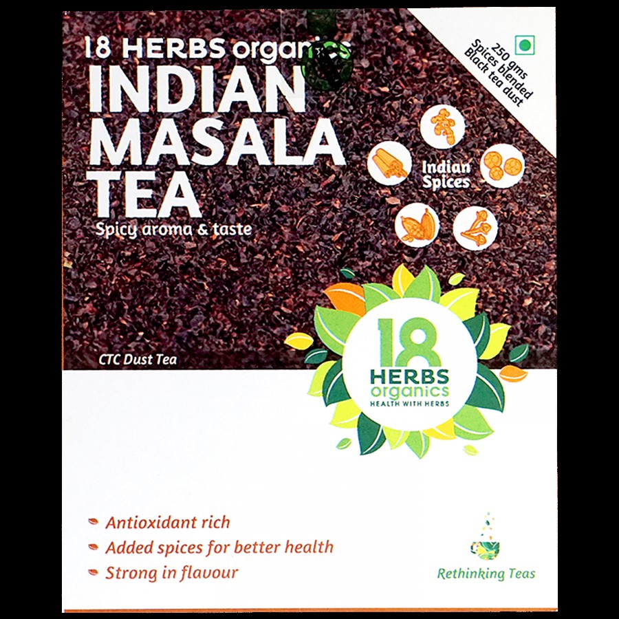 18 Herbs Organics Indian Masala CTC Dust Tea