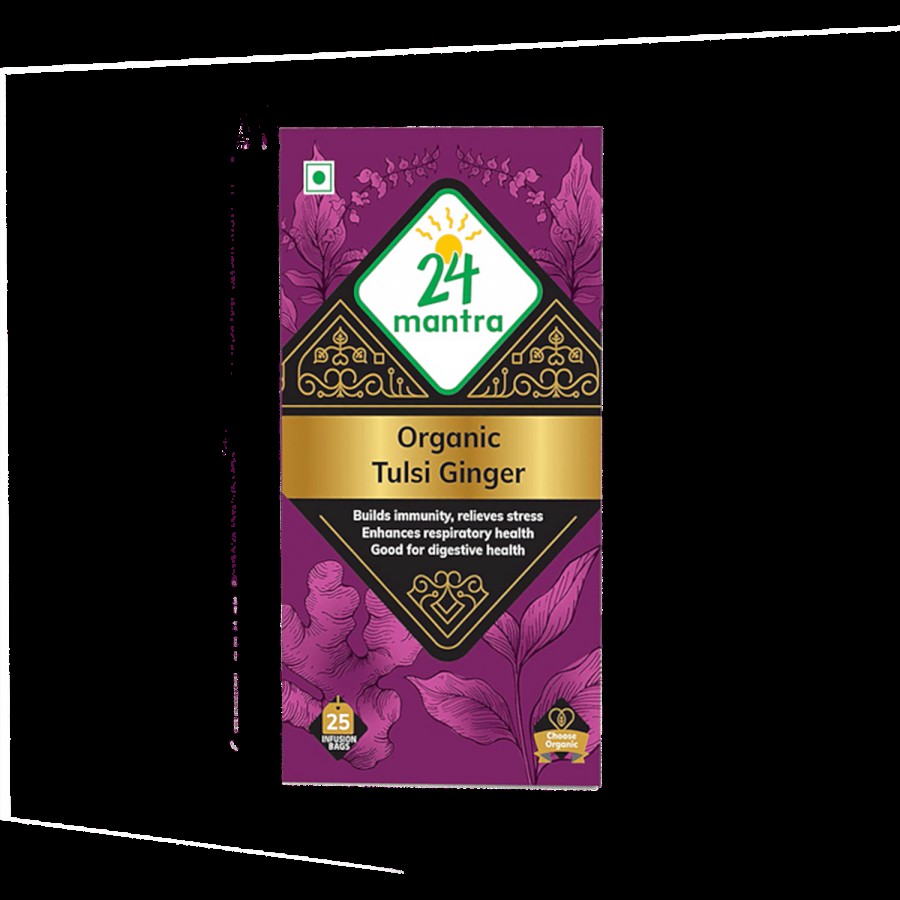 24 Mantra Organic -tulsi-ginger-herbal-infusion-tea-bag