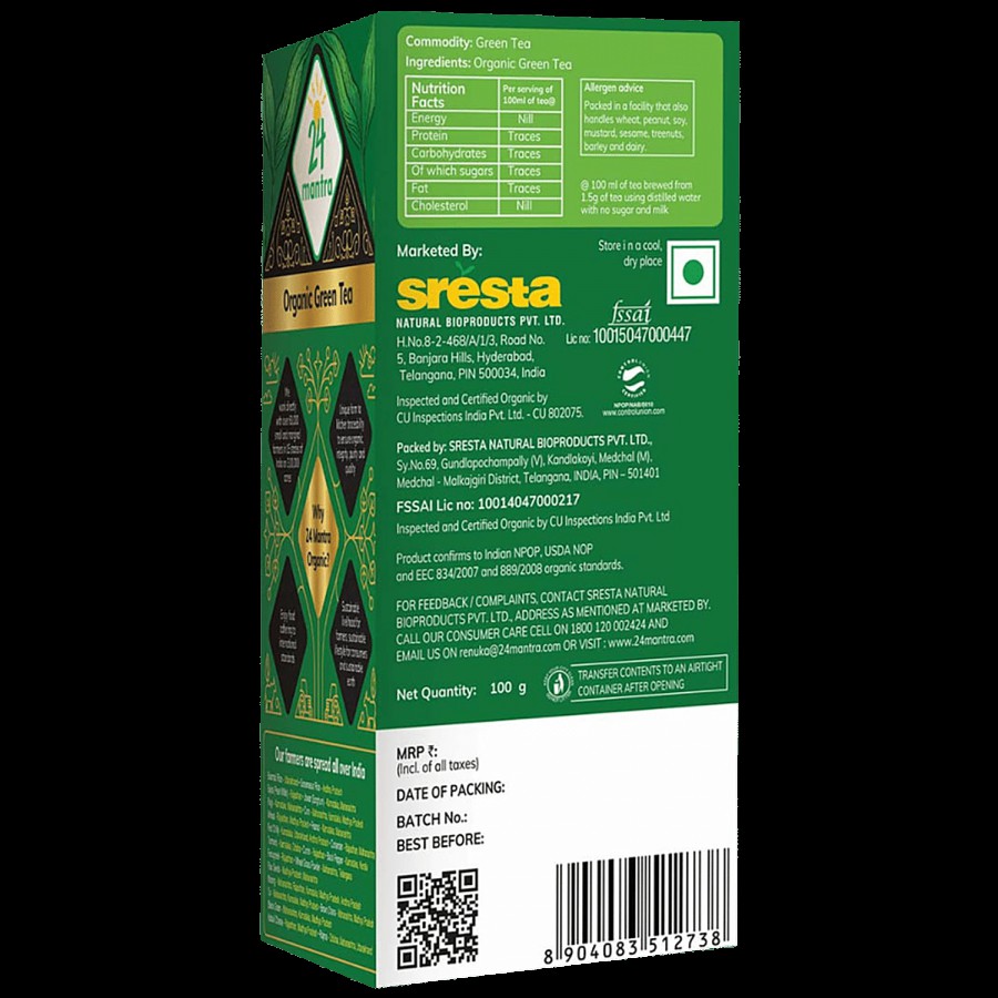 24 Mantra Organic Green Tea