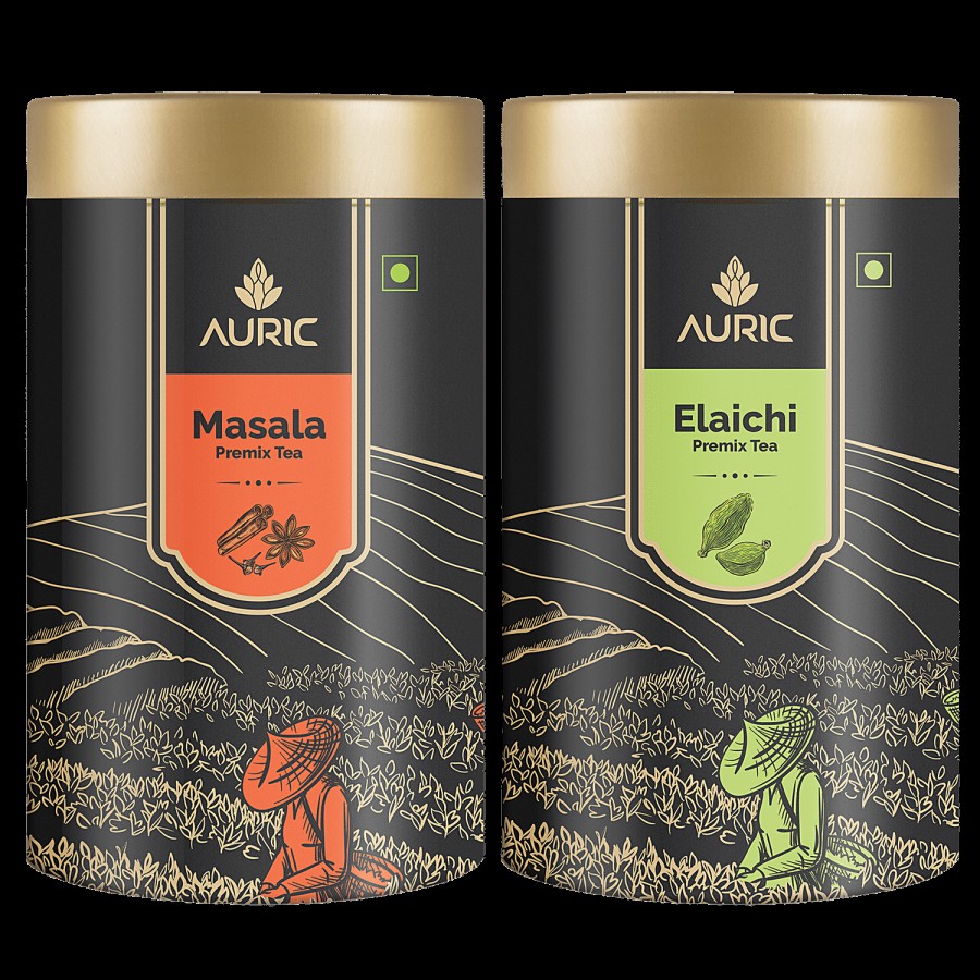 Auric Assorted Premix Tea - Elaichi & Masala Flavour