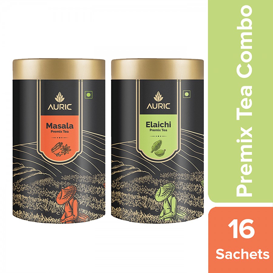 Auric Assorted Premix Tea - Elaichi & Masala Flavour