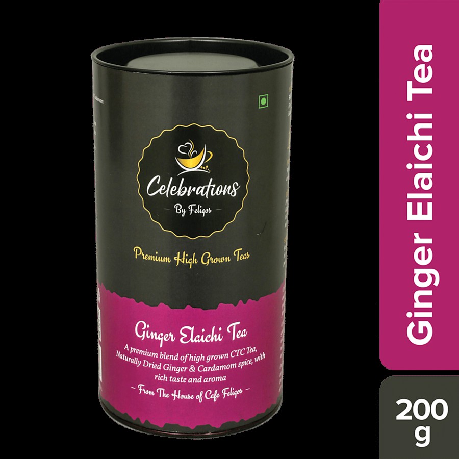 Celebrations Premium Ginger Elaichi Tea - With Rich Taste & Aroma