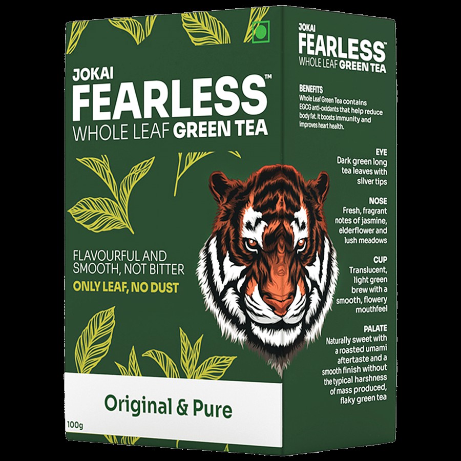 FEARLESS TEA Fearless Whole Leaf Green Tea - Original & Pure