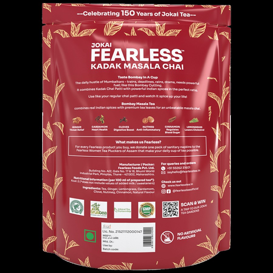 JOKAI  Fearless Kadak Bombay Masala Tea - 100% Natural & Fresh