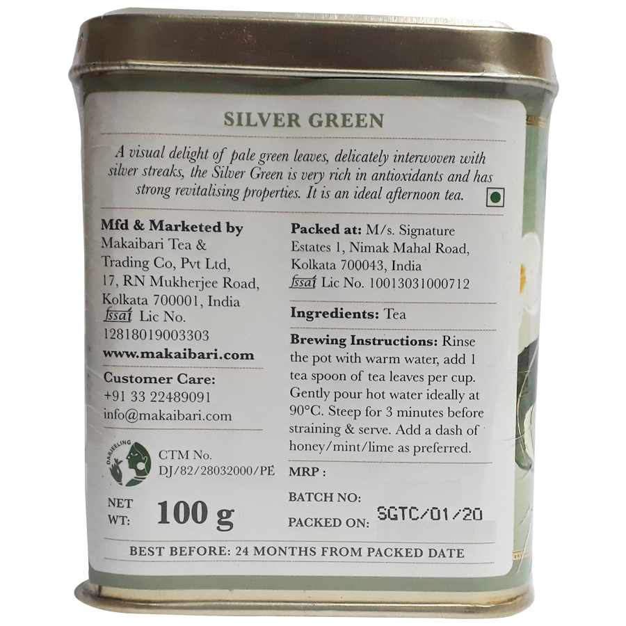 Makaibari Silver Green Revitalization Darjeeling Green Tea