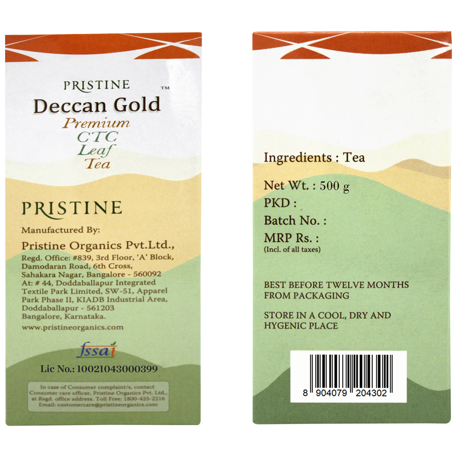 PRISTINE Deccan Gold Premium CTC Leaf Tea