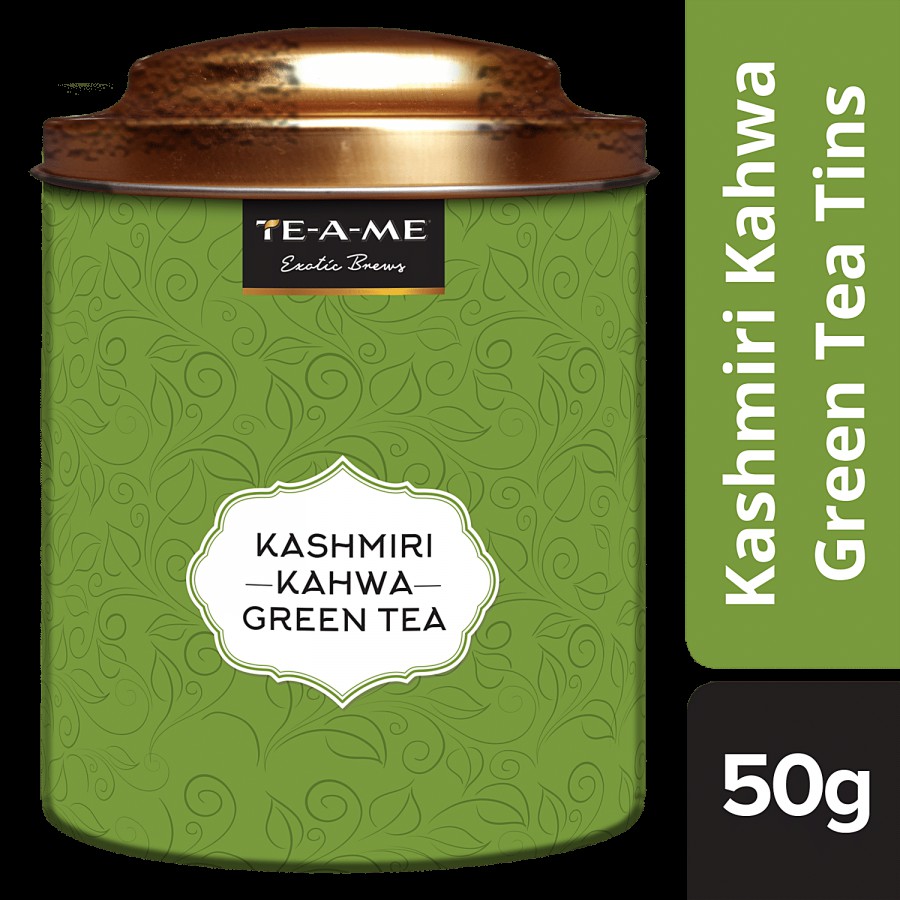 TE-A-ME Green Tea - Kashmiri Kahwa