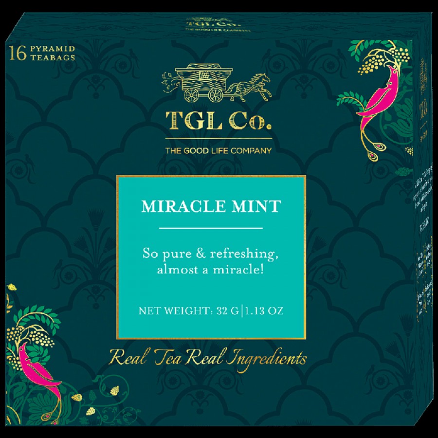 TGL Co. Miracle Mint Tea Bags Herbal Tea