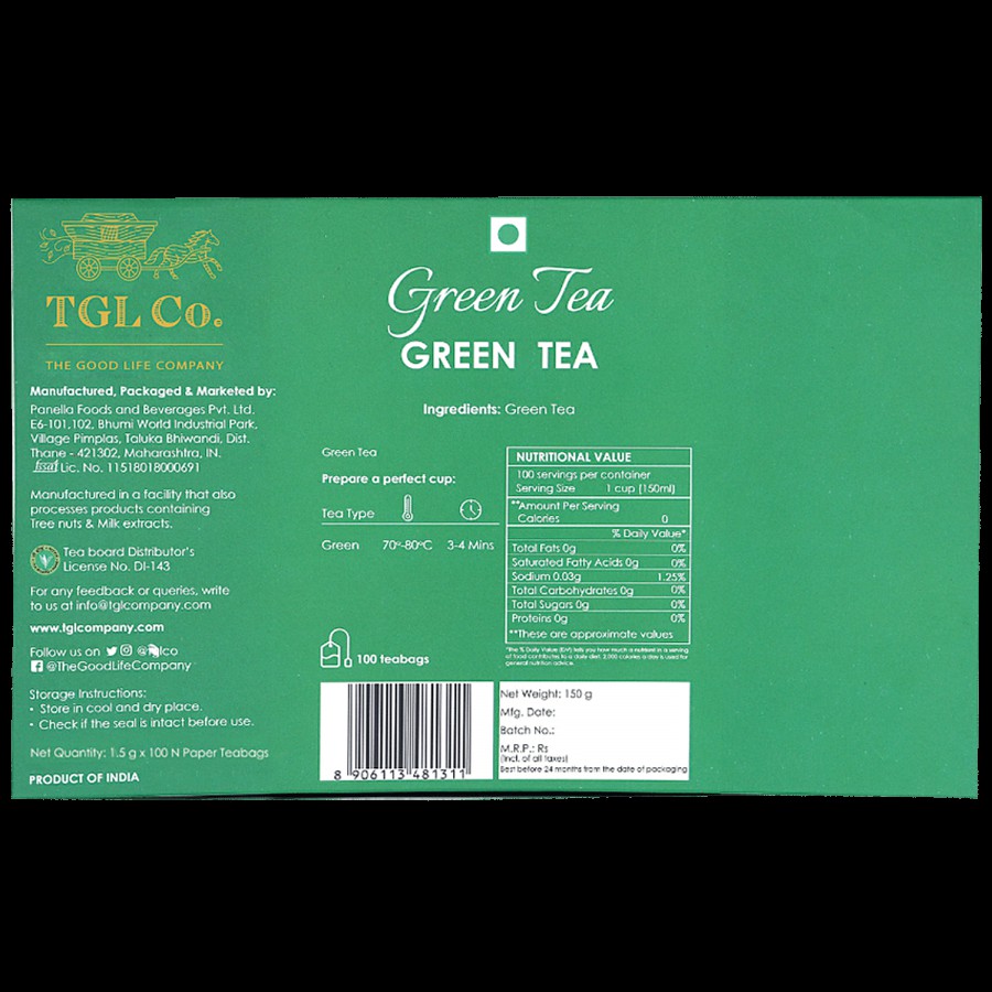 TGL Co. Pure Green Tea Bags