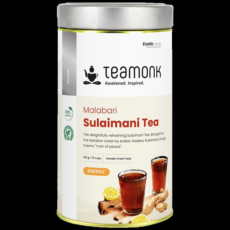 Teamonk Malabari Sulaimani Black Tea - For Weight Loss