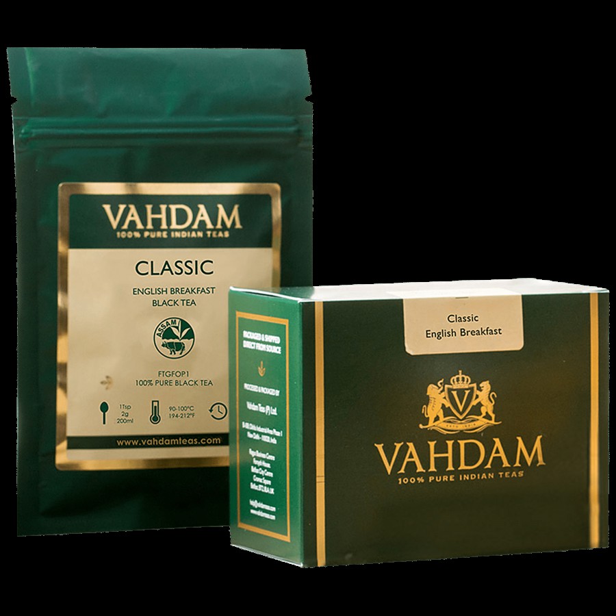 Vahdam Classic English Breakfast Black Tea