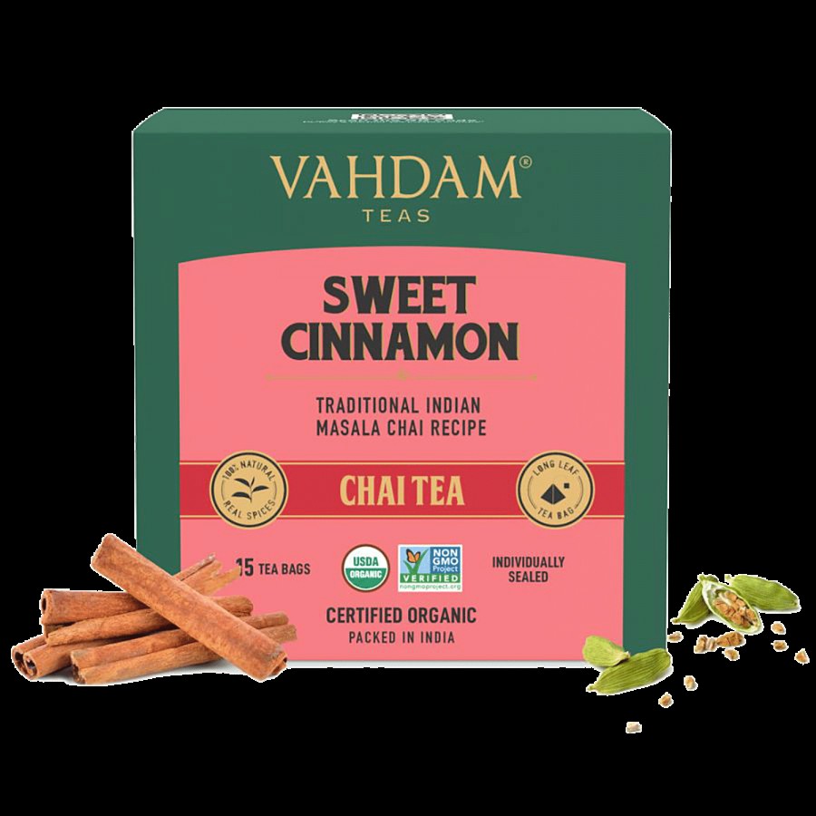 Vahdam Sweet Cinnamon Masala Long Leaf Chai